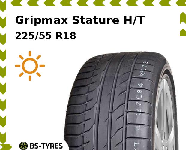 

Летние шины Gripmax, Stature H/T 225/55 R18 98V