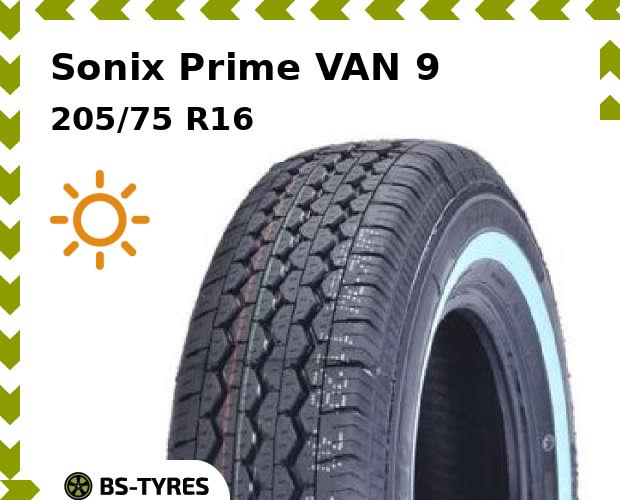 

Летние шины Sonix, Prime VAN 9 205/75 R16C 110/108R
