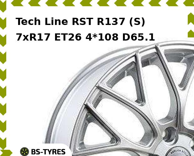 

Колесный диск Tech Line, Tech-line RST R137 (S) 7xR17 ET26 4*108 D65.1
