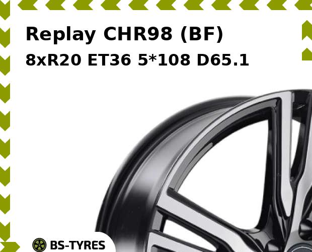 

Колесный диск Replay, CHR98 (BF) 8.0xR20 ET36 5*108 D65.1
