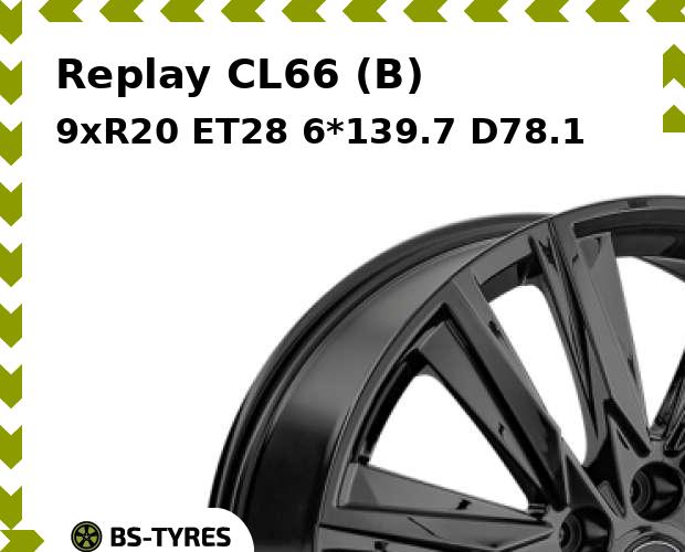 

Колесный диск Replay, CL66 (B) 9xR20 ET28 6*139.7 D78.1