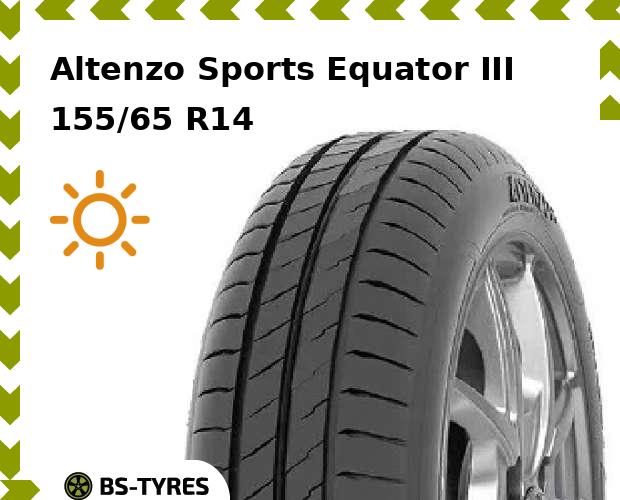 

Летние шины Altenzo, Sports Equator III 155/65 R14 75T