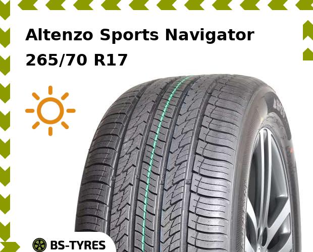 

Летние шины Altenzo, Sports Navigator 265/70 R17 115V