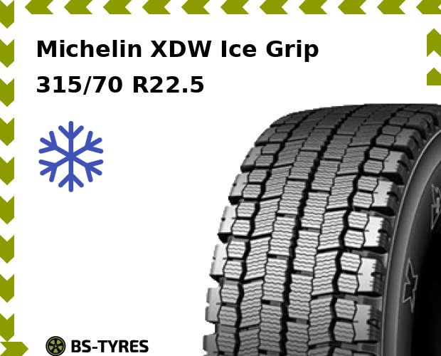 

Грузовые шины Michelin, XDW Ice Grip 315/70 R22.5 154/150L