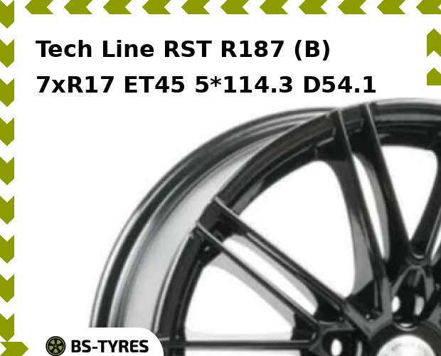 

Колесный диск Tech Line, Tech-line RST R187 (B) 7.0xR17 ET45 5*114.3 D54.1