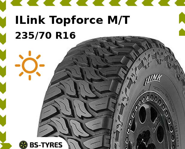 

Летние шины ILink, Topforce M/T 235/70 R16C 110/107Q