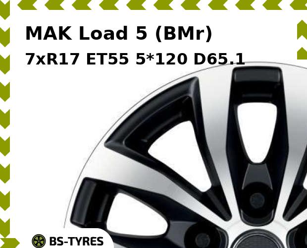 

Колесный диск MAK, Load 5 (BMr) 7xR17 ET55 5*120 D65.1
