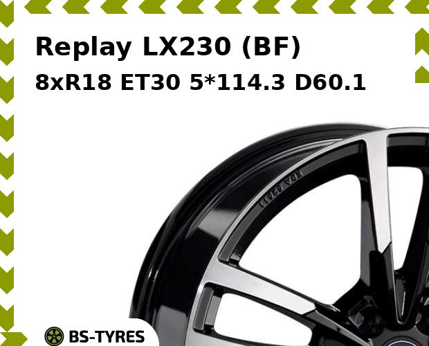 

Колесный диск Replay, LX230 (BF) 8xR18 ET30 5*114.3 D60.1