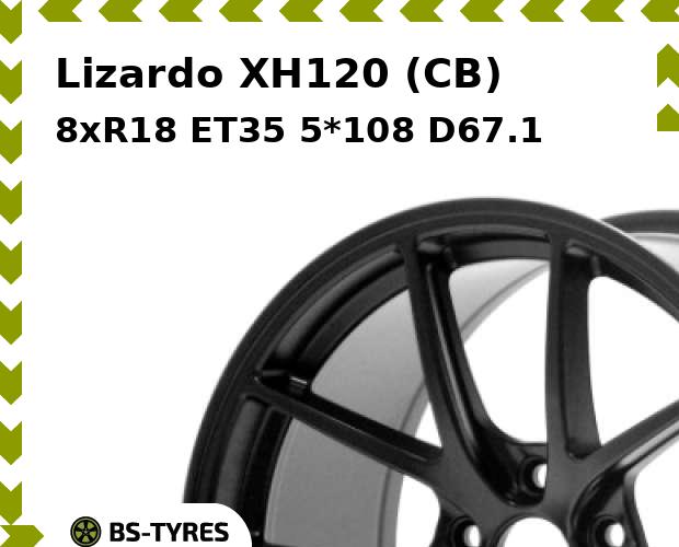

Колесный диск Lizardo, XH120 (CB) 8.0xR18 ET35 5*108 D67.1