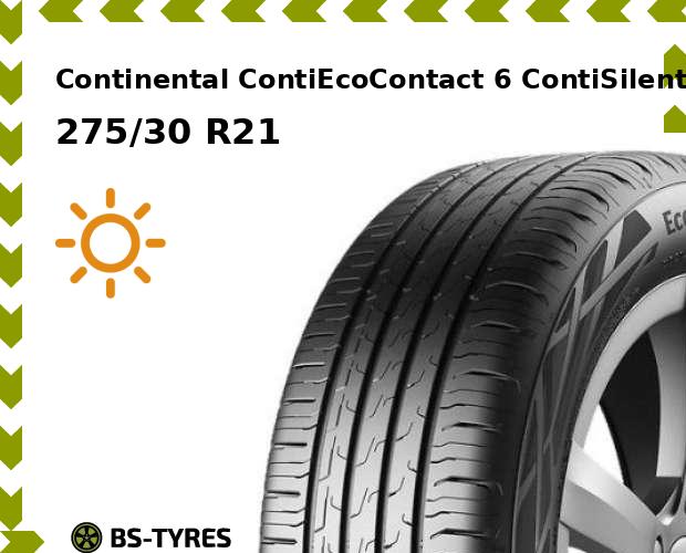 

Летние шины Continental, ContiEcoContact 6 ContiSilent 275/30 R21 98Y