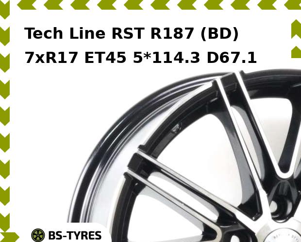 

Колесный диск Tech Line, Tech-line RST R187 (BD) 7xR17 ET45 5*114.3 D67.1