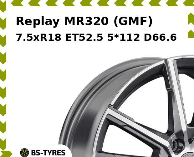 

Колесный диск Replay, MR320 (GMF) 7.5xR18 ET52.5 5*112 D66.6