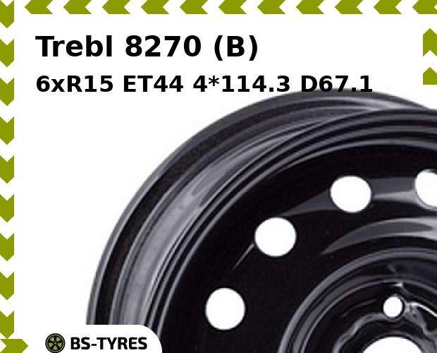 

Колесный диск Trebl, 8270 (B) 6xR15 ET44 4*114.3 D67.1