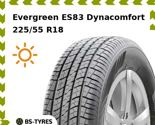 

Летние шины Evergreen, ES83 Dynacomfort 225/55 R18 98V
