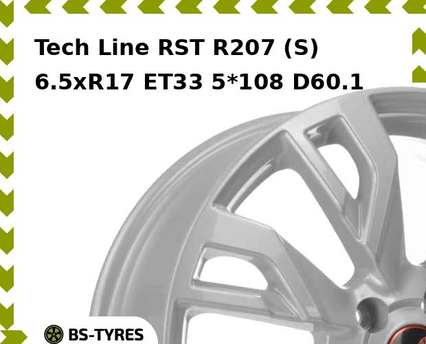 

Колесный диск Tech Line, Tech-line RST R207 (S) 6.5xR17 ET33 5*108 D60.1