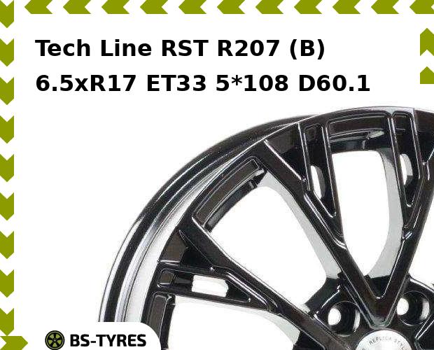 

Колесный диск Tech Line, Tech-line RST R207 (B) 6.5xR17 ET33 5*108 D60.1