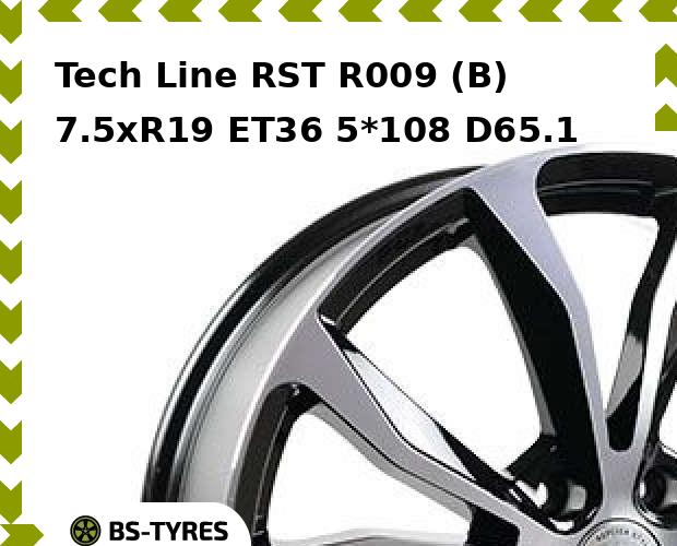 

Колесный диск Tech Line, Tech-line RST R009 (B) 7.5xR19 ET36 5*108 D65.1