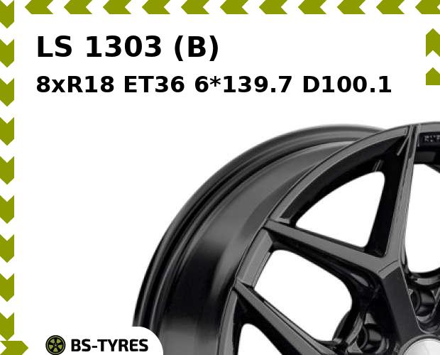 

Колесный диск LS, 1303 (B) 8xR18 ET36 6*139.7 D100.1