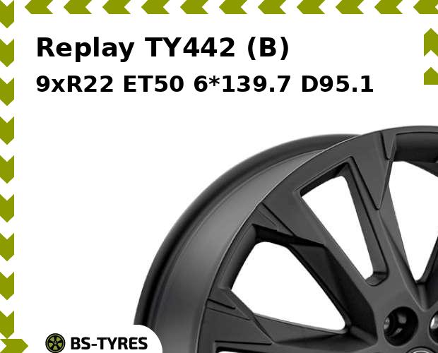 

Колесный диск Replay, TY442 (B) 9.0xR22 ET50 6*139.7 D95.1
