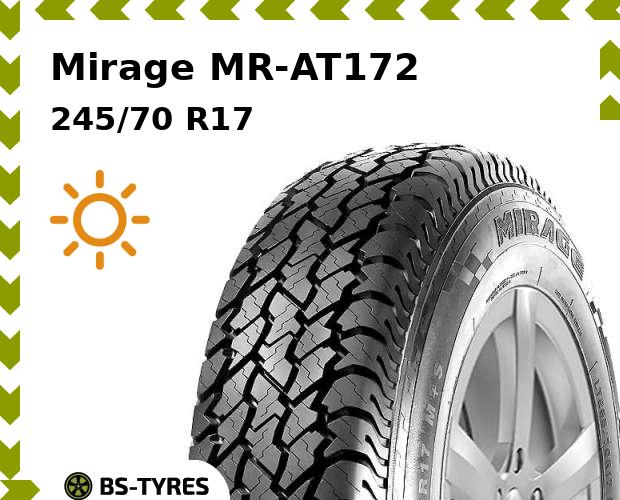 

Летние шины Mirage, MR-AT172 245/70 R17 110T
