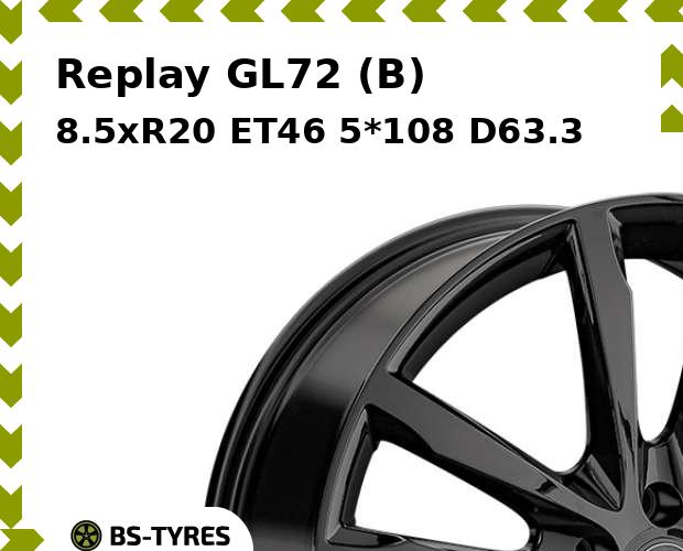 

Колесный диск Replay, GL72 (B) 8.5xR20 ET46 5*108 D63.3
