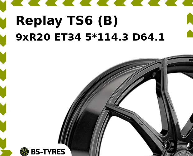 

Колесный диск Replay, TS6 (B) 9xR20 ET34 5*114.3 D64.1