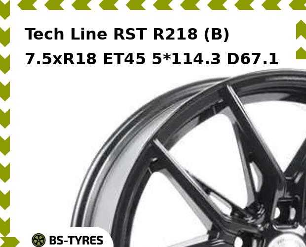 

Колесный диск Tech Line, Tech-line RST R218 (B) 7.5xR18 ET45 5*114.3 D67.1