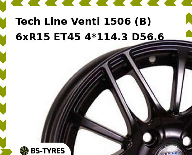 

Колесный диск Tech Line, Tech-line Venti 1506 (B) 6xR15 ET45 4*114.3 D56.6