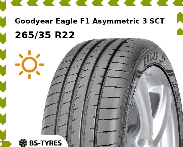 

Летние шины Goodyear, Eagle F1 Asymmetric 3 SCT 265/35 R22 102W
