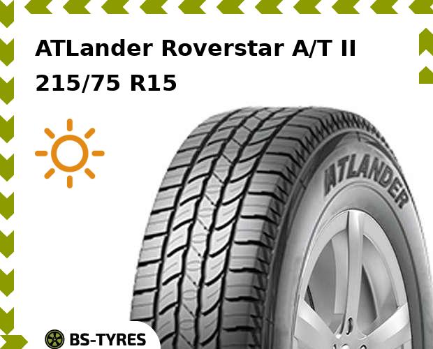 

Летние шины ATLander, Roverstar A/T II 215/75 R15C 106/103R