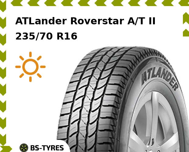 

Летние шины ATLander, Roverstar A/T II 235/70 R16C 110/107S