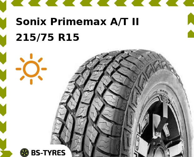 

Летние шины Sonix, Primemax A/T II 215/75 R15C 100/97Q