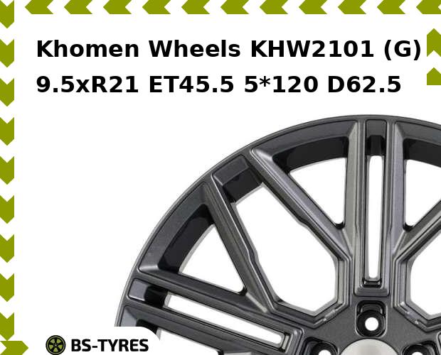 

Колесный диск Khomen Wheels, KHW2101 (G) 9.5xR21 ET45.5 5*120 D62.5