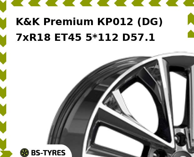 

Колесный диск K&K, Premium КР012 (DG) 7.0xR18 ET45 5*112 D57.1