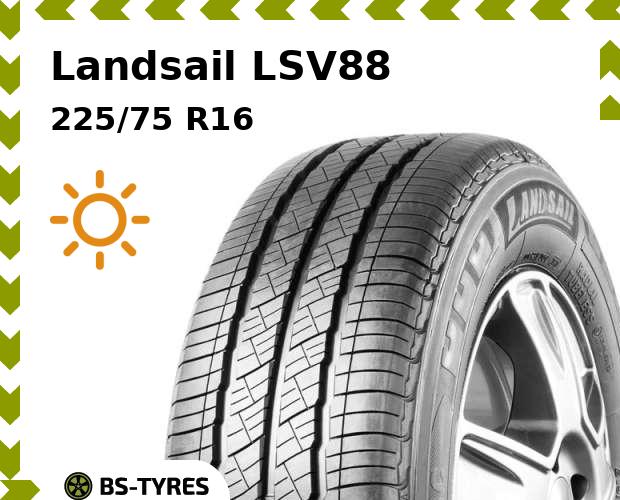 

Летние шины Landsail, LSV88 225/75 R16C 118/116R