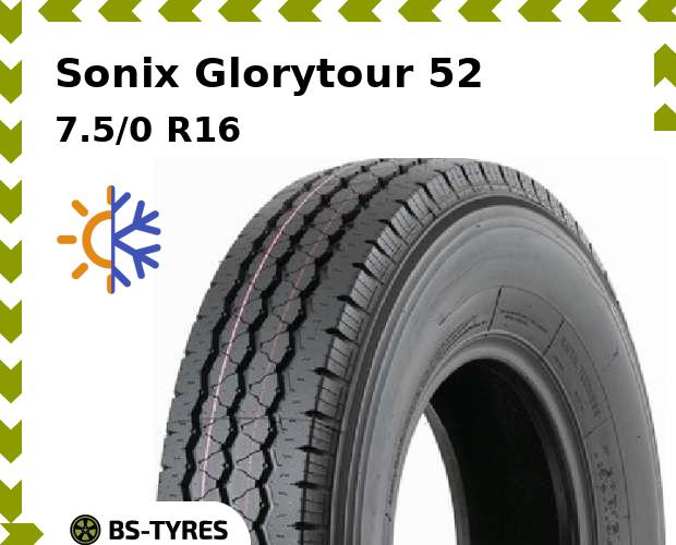 

Грузовые шины Sonix, Glorytour 52 7.5/0 R16C 122/118N