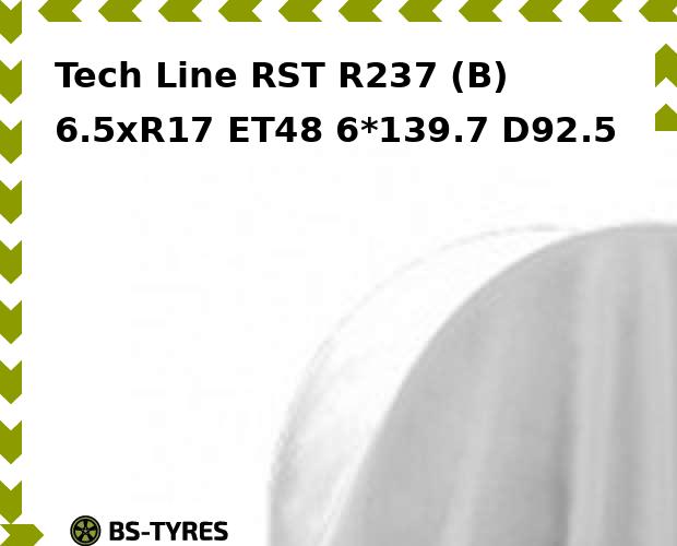 

Колесный диск Tech Line, Tech-line RST R237 (B) 6.5xR17 ET48 6*139.7 D92.5