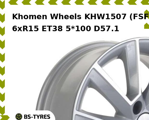 

Колесный диск Khomen Wheels, KHW1507 (FSF) 6xR15 ET38 5*100 D57.1