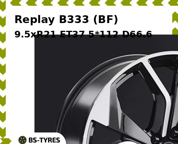 

Колесный диск Replay, B333 (BF) 9.5xR21 ET37 5*112 D66.6