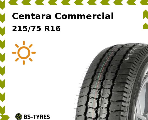 

Летние шины Centara, Commercial 215/75 R16C 116/114R