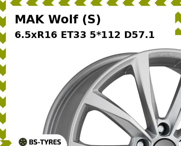 

Колесный диск MAK, Wolf (S) 6.5xR16 ET33 5*112 D57.1