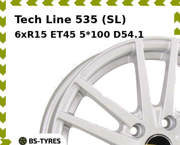 

Колесный диск Tech Line, Tech-line 535 (SL) 6xR15 ET45 5*100 D54.1