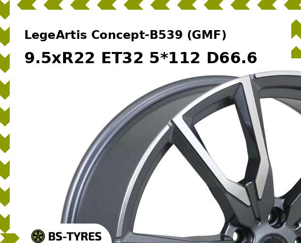 

Колесный диск LegeArtis, Concept-B539 (GMF) 9.5xR22 ET32 5*112 D66.6