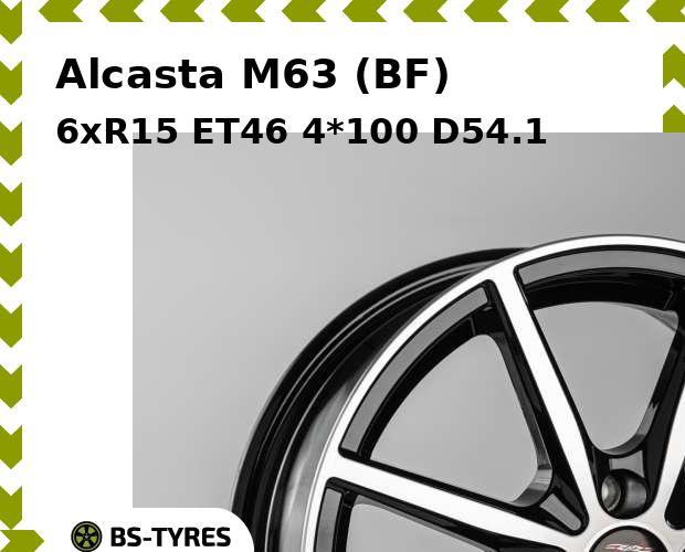 

Колесный диск Alcasta, M63 (BF) 6xR15 ET46 4*100 D54.1