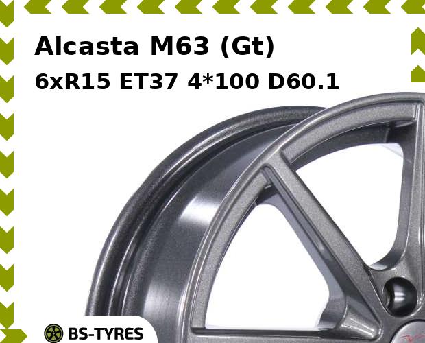 

Колесный диск Alcasta, M63 (Gt) 6xR15 ET37 4*100 D60.1