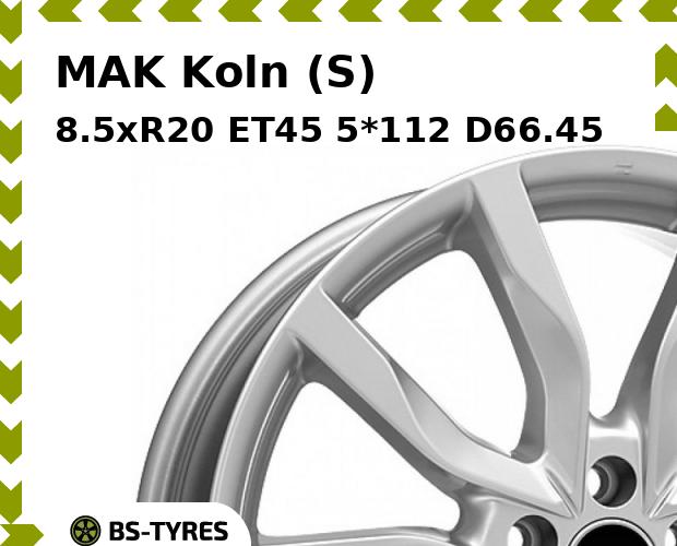 

Колесный диск MAK, Koln (S) 8.5xR20 ET45 5*112 D66.45