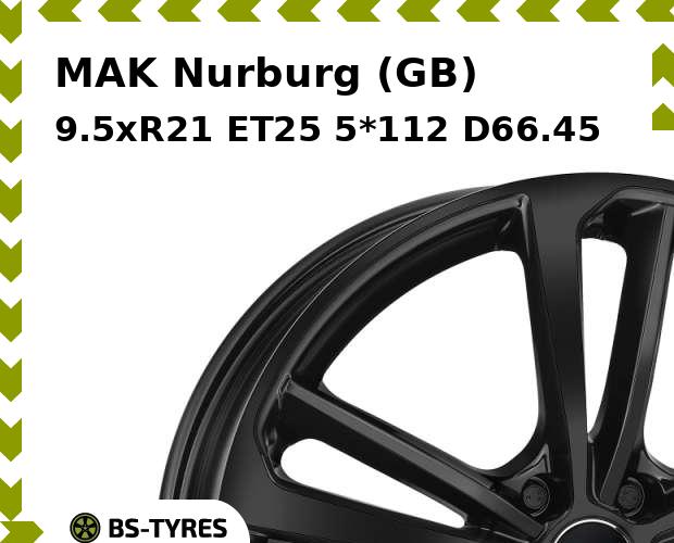 

Колесный диск MAK, Nurburg (GB) 9.5xR21 ET25 5*112 D66.45