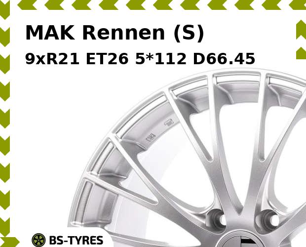 

Колесный диск MAK, Rennen (S) 9xR21 ET26 5*112 D66.45