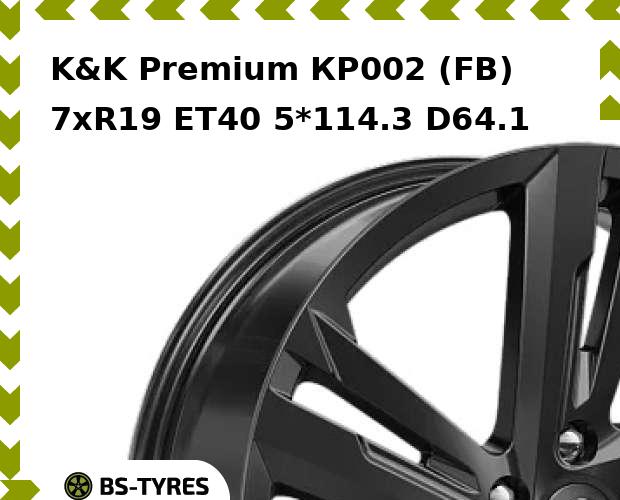 

Колесный диск K&K, Premium КР002 (FB) 7.0xR19 ET40 5*114.3 D64.1
