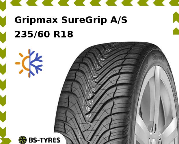

Всесезонные шины Gripmax, SureGrip A/S 235/60 R18 107V